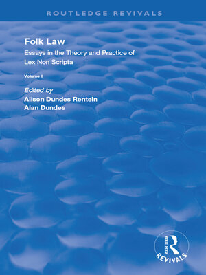 cover image of Folk Law
